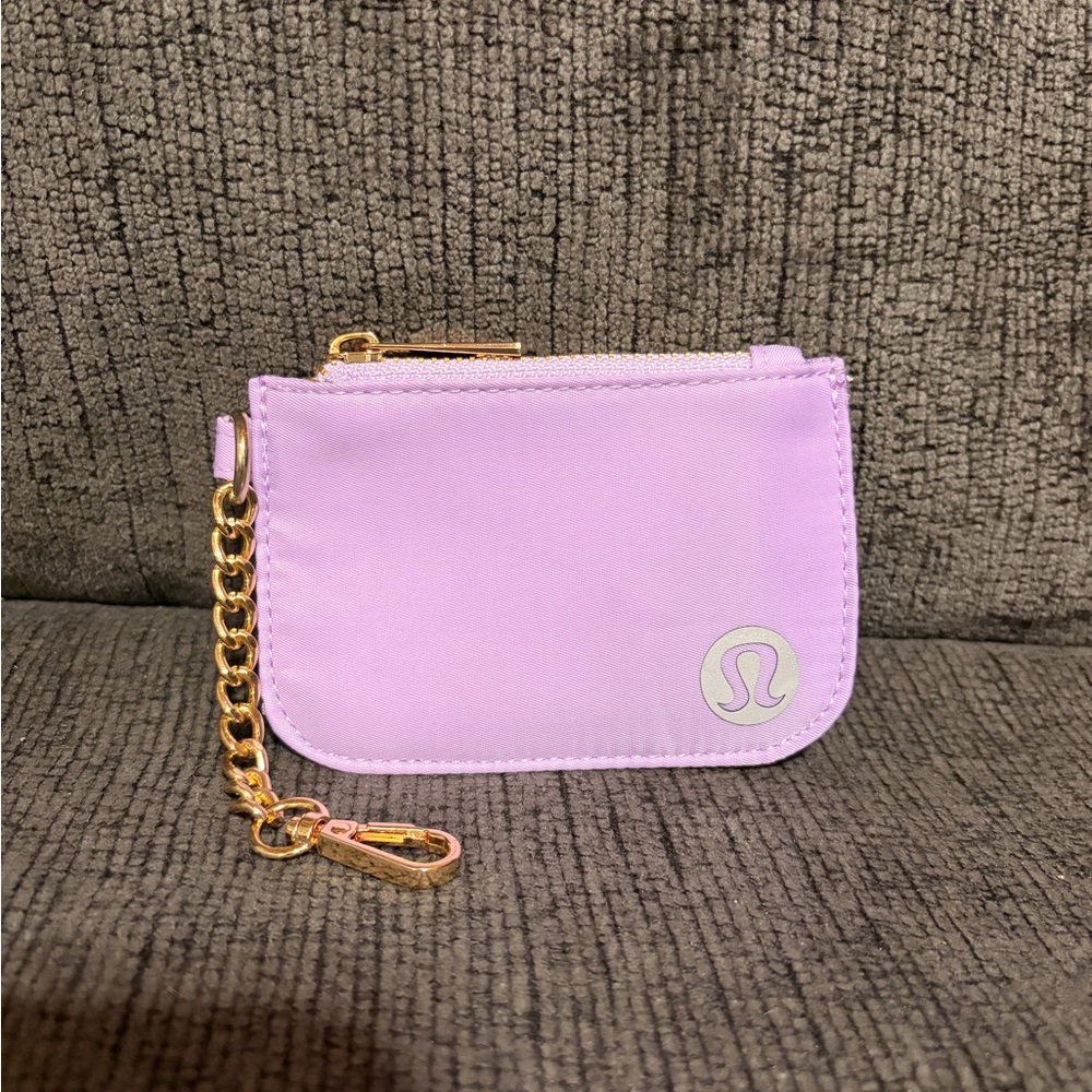 lululemon athletica Pink Clutch with Gold Chain